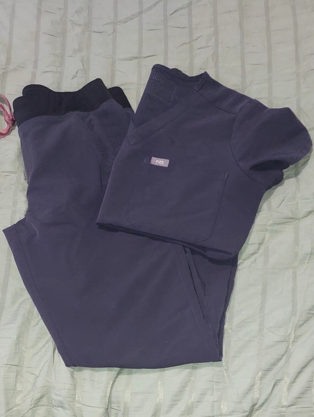 Figs Womens XS Set Charcoal